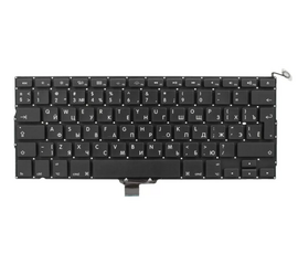 Клавиатура для MacBook Pro 13" A1278 (EMC 2326) 2009 черная (Г-образный Enter) - Сервис Плюс Рус