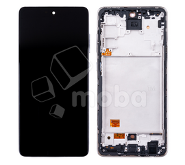 Дисплейный модуль Samsung Galaxy A72 (A725F) с рамкой Черный - (OLED) - Сервис Плюс Рус