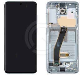 Дисплейный модуль Samsung G980, G981 galaxy S20 (серая рамка) Оригинал - Сервис Плюс Рус