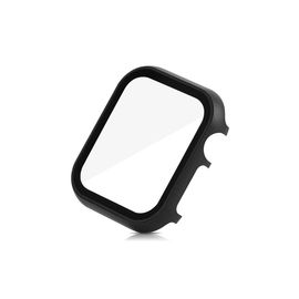 Чехол + защитное стекло 2в1 для Apple Watch 44mm - Черный - Сервис Плюс Рус