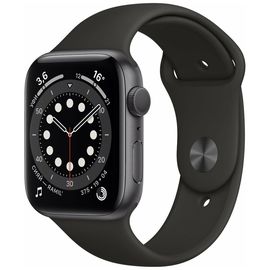 Часы Apple Watch Series 6 GPS 44mm Серый космос, спортивный ремешок Apple - Сервис Плюс Рус