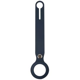 Чехол для AirTag Apple с кнопкой/Эпл Эиртэг/умный брелок Apple/поисковая метка Apple, силикон темно-синий - Сервис Плюс Рус