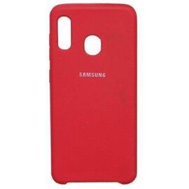 Чехол Samsung A20/A30 SILICONE COVER Красный - Сервис Плюс Рус