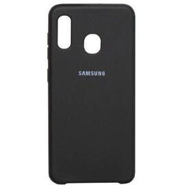 Чехол Samsung A20/A30 SILICONE COVER Черный - Сервис Плюс Рус