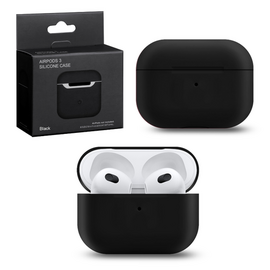 Силиконовый чехол Silicone Case для AirPods 3, Черный - Сервис Плюс Рус
