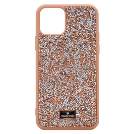 Силиконовый чехол-накладка со стразами SWAROVSKI для iPhone 11 Pro, Розовый песок - Сервис Плюс Рус