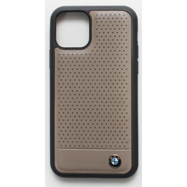 Чехол iPhone 11 Pro Max BMW Perforated Leather PEBO, коричневый - Сервис Плюс Рус