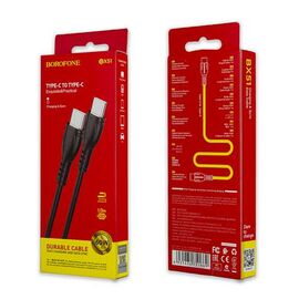 Кабель BX51 Type-C на Type-C 1M 60W Borofone черный - Сервис Плюс Рус