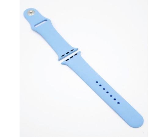 Силиконовый ремешок Sport Band 42мм \ 44мм для Apple Watch (Светло-Голубой) - Сервис Плюс Рус