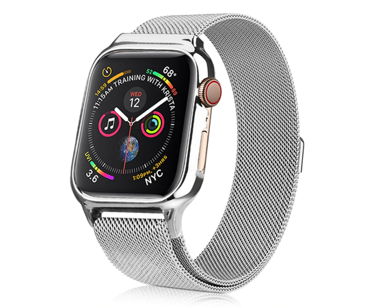 Apple Watch Nike+ Series 4 GPS 40mm - Миланский сетчатый браслет (серебро) Apple - Сервис Плюс Рус