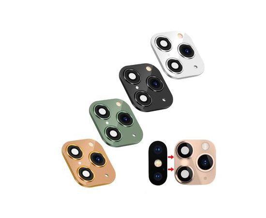 Накладка-муляж для камеры Apple iPhone X / XS / XS Max (апгрейд вида до Apple iPhone 11 Pro / Pro Max) - Зеленый - Сервис Плюс Рус