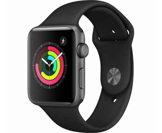 Apple Watch S4 40mm Space Gray Aluminum Case with Black Band Apple - Сервис Плюс Рус