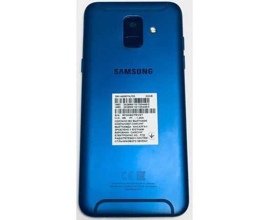 Samsung Galaxy A6 (SM-A600FN) (32Gb/3Gb) (Синий) Samsung - Сервис Плюс Рус