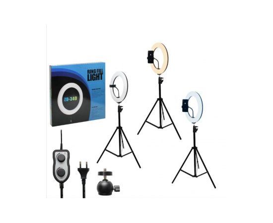 Селфи кольцо на штативе 34CM ZD-340 (3 вида подсветки) - Сервис Плюс Рус