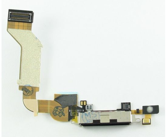 iPhone 4 Разъем питания\микрофона (шлейф FLC)(черный)(org.) Apple - Сервис Плюс Рус