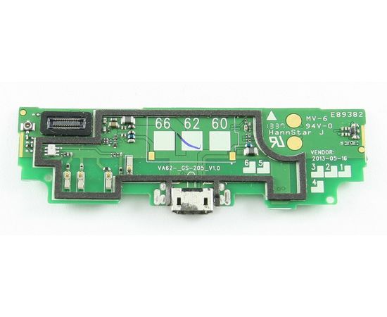 Nokia Lumia 625 (RM-941) Шлейф с платой на системный разъем/микрофон (org.) Nokia - Сервис Плюс Рус