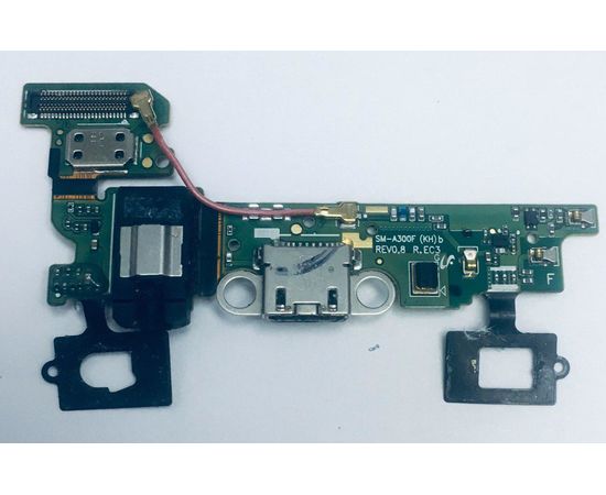 Samsung Galaxy A3 (SM-A300F) Нижняя плата/шлейф с системным разъемом, разъемом наушников, микрофоном, коаксиальным кабелем (Оригинал) Samsung - Сервис Плюс Рус