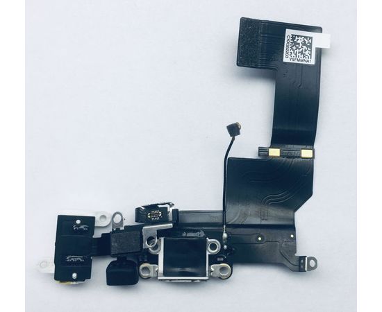 iPhone 5s Шлейф с разъёмом зарядки, микрофоном, разъемом гарнитуры и антенной (шлейф FLC) (Белый) (org.) Apple - Сервис Плюс Рус