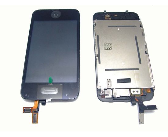 iPhone 3G Дисплей (Модуль экрана LСD в сборе с тачскрином) чёрный (org.) Apple - Сервис Плюс Рус