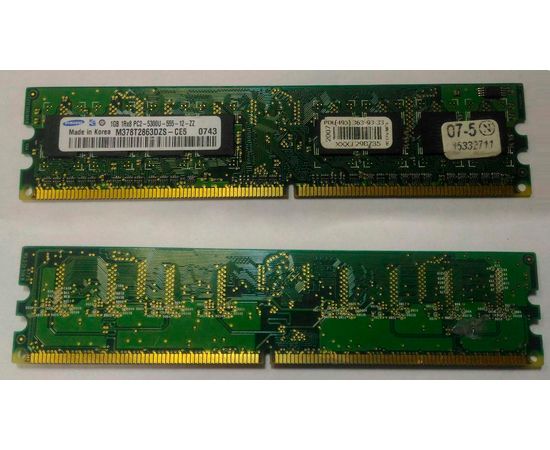 Samsung 1GB DDR2 1Rx8 PC2-5300U-555-12-ZZ Samsung - Сервис Плюс Рус