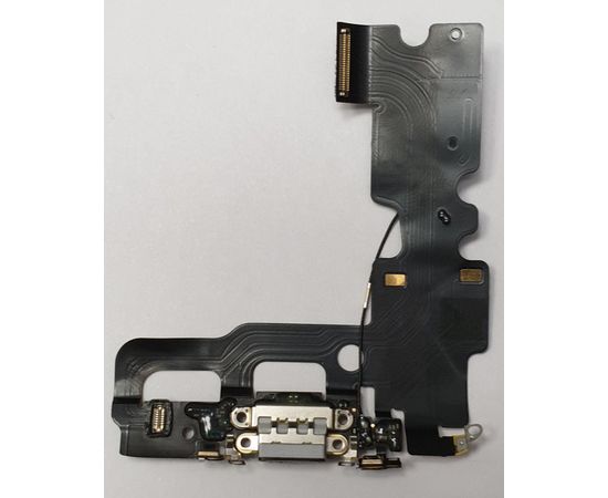 iPhone 7 Шлейф c разъёмом для зарядки/гарнитуры,микрофоном и антенной (серый) (Оригинал) Apple - Сервис Плюс Рус