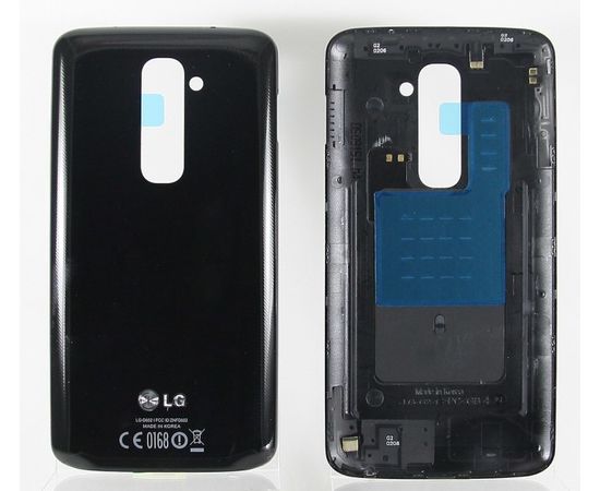 Задняя крышка для LG G2 D801/D802 (Черный) (org) LG - Сервис Плюс Рус