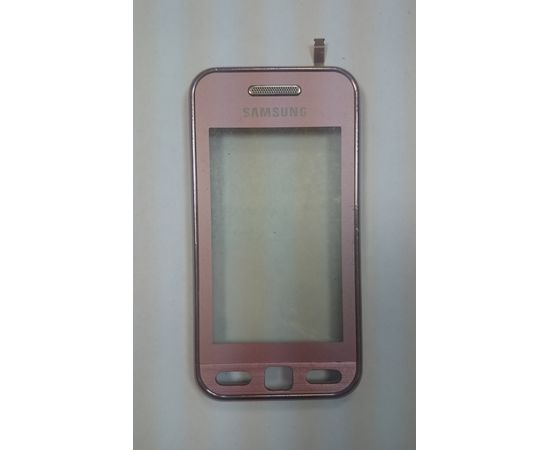 Samsung Star (GT-S5230) Сенсорный экран (touchscreen\тачскрин) в сборе с рамкой (снятый оригинал) - розовый Samsung - Сервис Плюс Рус