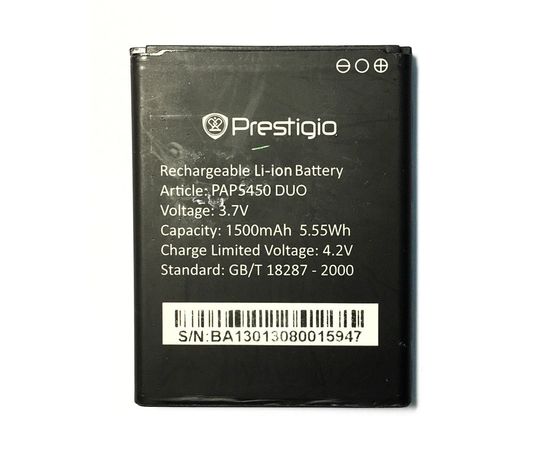 Prestigio MultiPhone 5450 DUO (PAP5450) Аккумулятор (org.) Prestigio - Сервис Плюс Рус