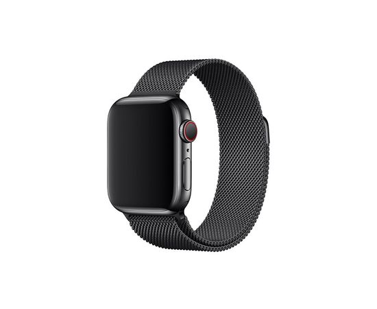 Металлический ремешок (Milanese loop) для Apple Watch 42/44mm - Черный Apple - Сервис Плюс Рус