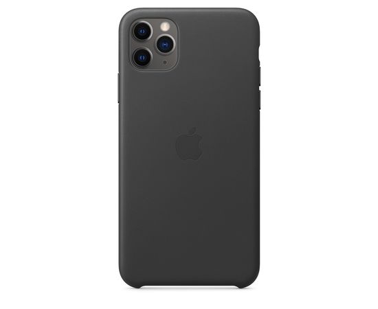 Чехол iPhone 11 Pro Max Leather Case - Black Apple - Сервис Плюс Рус