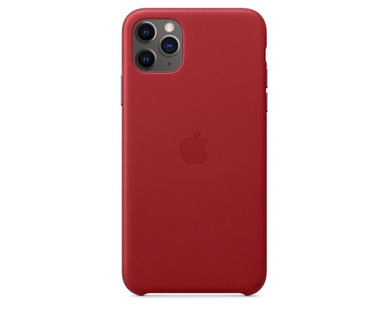 Чехол iPhone 11 Pro Max Leather Case - PRODUCT)RED Apple - Сервис Плюс Рус