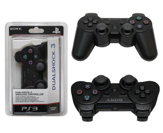 Беспроводной джойстик для Playstation 3 (PS3) (Bluetooth) - Черный - Сервис Плюс Рус