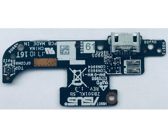 Asus Zenfone Live (ZB501KL) Нижняя плата с разъёмом и микрофоном (Оригинал) ASUS - Сервис Плюс Рус