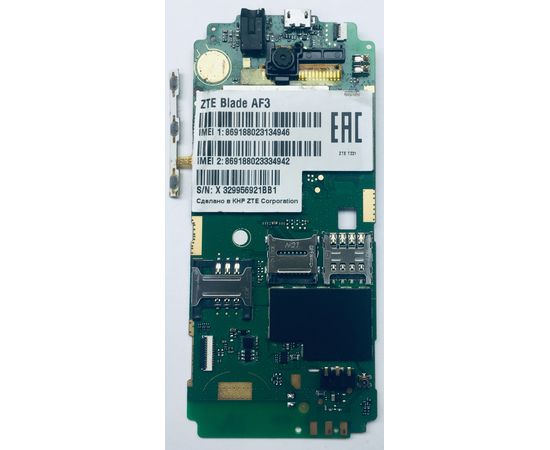 ZTE Blade AF3 Материнская плата с компонентами (Под восстановления) (Оригинал) ZTE - Сервис Плюс Рус