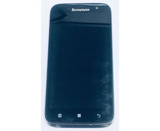 Lenovo A859 Дисплейный модуль в сборе с тачскрином в рамке (Черный) (Оригинал) Lenovo - Сервис Плюс Рус