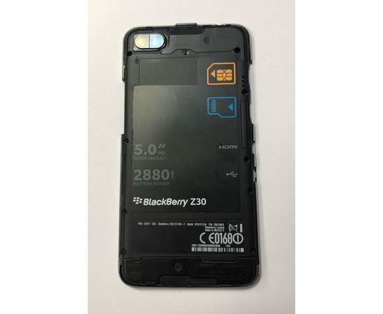 BlackBerry Z30 Средняя часть корпуса (Рамка серая) (original) Blackberry - Сервис Плюс Рус