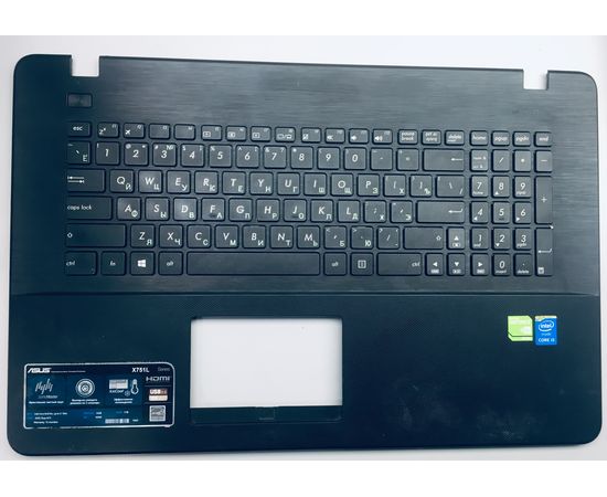 Asus X751L Топкейс с клавиатурой (13NB04I1AP0401) (Черный) (Оригинал) ASUS - Сервис Плюс Рус