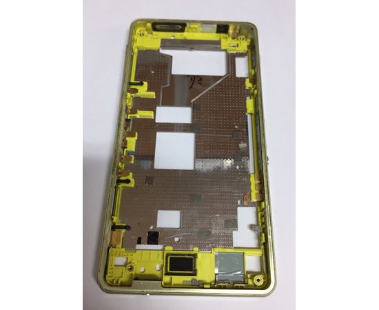Sony Xperia Z1 Compact (D5503) Рамка дисплея (Желтый) (org.) Sony - Сервис Плюс Рус