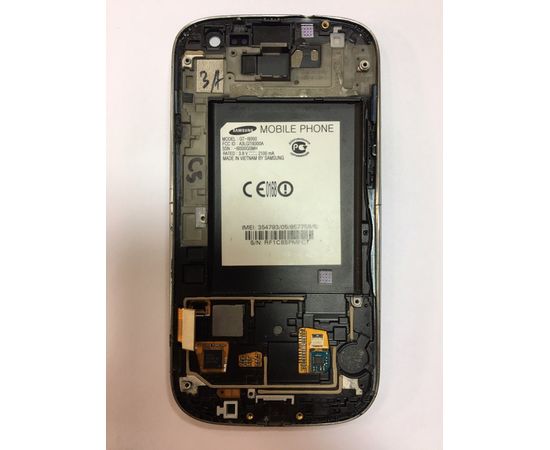 Samsung Galaxy S3 (GT-I9300) Дисплей в сборе с тачскрином (Белый) (Под восстановление) (org.) Samsung - Сервис Плюс Рус