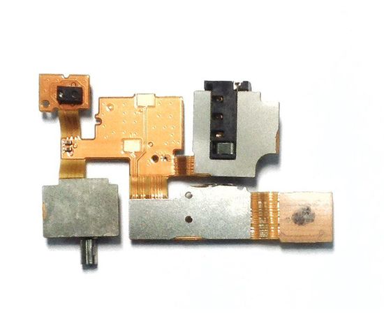 Nokia Lumia 638 4G (RM-1010) Шлейф с разъемом гарнитуры, датчиком света и вибромотором (org.) Nokia - Сервис Плюс Рус