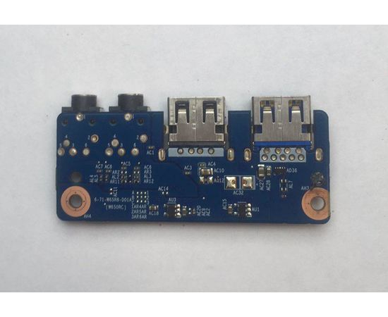 DEXP Atlas H156 Плата с USB портами и разъемами для гарнитуры и микрофона (original) Dexp - Сервис Плюс Рус
