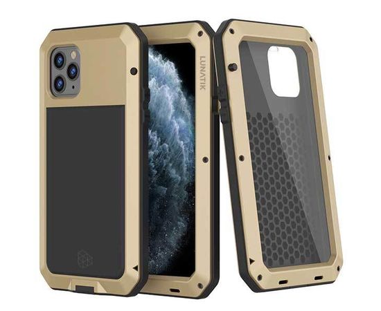 Чехол противоударный/водонепроницаемый для Apple iPhone 11 Pro Max Taktik - Золотой - 