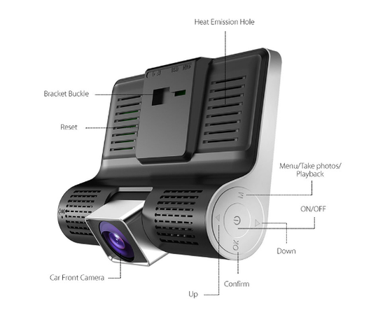 Видеорегистратор Z33 передняя + задняя камера - Сервис Плюс Рус