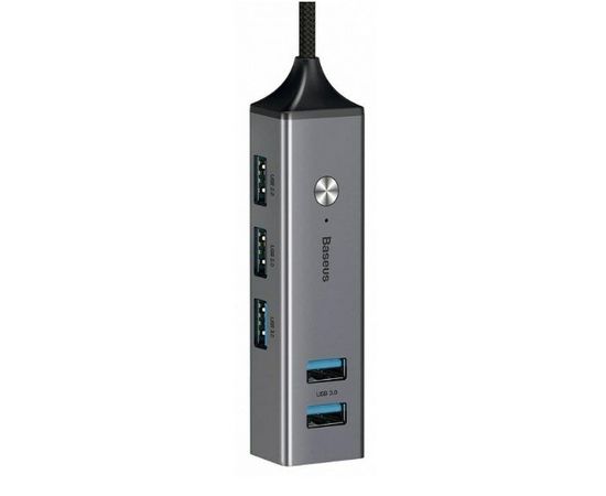 USB Хаб Baseus Cube USB to USB3.0*3+USB2.0*2 HUB Adapter CAHUB-C0G Baseus - Сервис Плюс Рус
