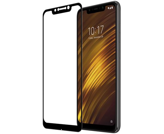 Защитное стекло Xiaomi Pocophone F1 с рамкой 9H Full Glue без упаковки Xiaomi - Сервис Плюс Рус
