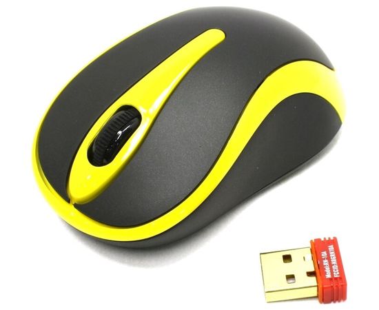Мышь A4Tech G9-350-3, беспроводная, черная с желтым A4Tech - Сервис Плюс Рус