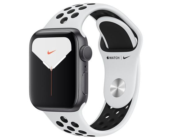 Apple Watch Series 5 Nike GPS 40mm Silver Aluminium Case with Pure Platinum/Black Nike Sport Band Apple - Сервис Плюс Рус