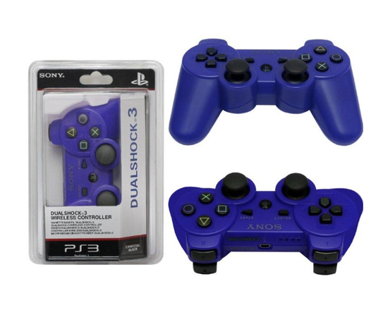 Беспроводной джойстик для Playstation 3 (PS3) (Bluetooth) - Синий - Сервис Плюс Рус