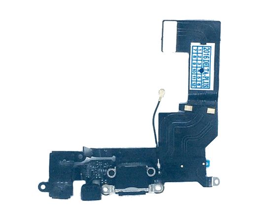 iPhone 5s Шлейф с разъёмом зарядки, микрофоном, разъемом гарнитуры и антенной (шлейф FLC) (оригинал) - черный Apple - Сервис Плюс Рус