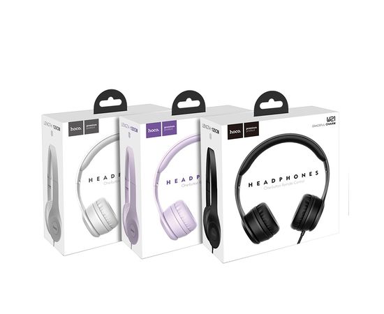 Наушники “W21 Graceful charm” проводные с микрофоном Hoco - Сервис Плюс Рус